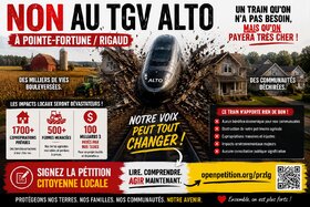 Image of the petition: NON au projet ALTO dans Rigaud et Pointe-Fortune