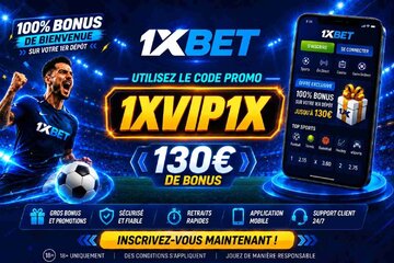 Image of the petition Nouveau code promo 1xBet : 1XVIP1X – offre de bienvenue