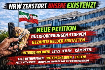 A petíció képe NRW lässt Friseure im Stich:  Rückzahlung der Corona-Hilfen stoppen!