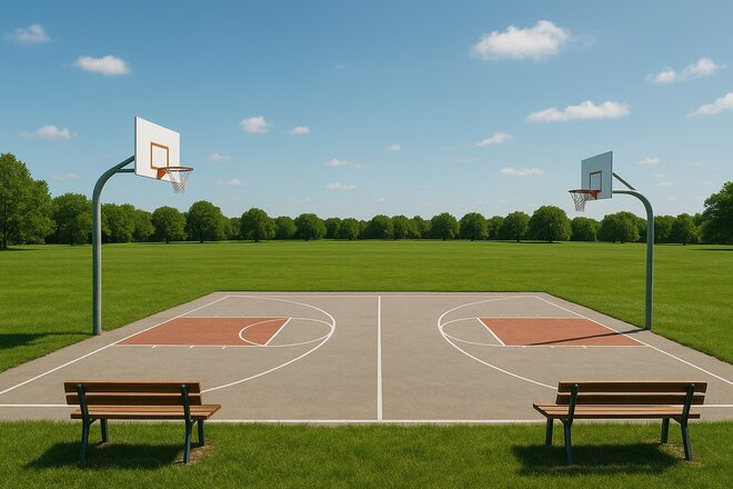 Bilde av begjæringen Öffentlicher Basketball Platz in Homberg (Efze)