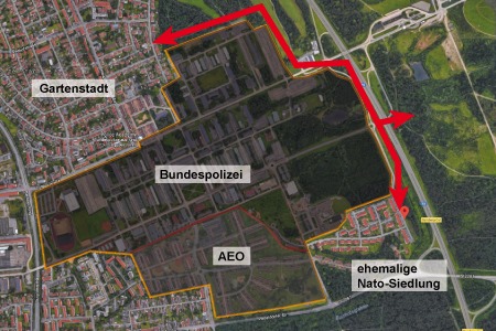 Bild der Petition: Öffnung der Wegeverbindungen im Bamberger Osten