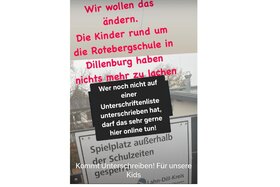 Bild der Petition: Öffnung des Schulhofes der Rotebergschule in Dillenburg