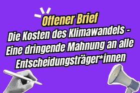 Bild der Petition: Offener Brief: Die Kosten des Klimawandels – Dringende Mahnung an alle Entscheidungsträger*innen