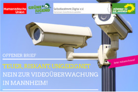 Dilekçenin resmi:Offener Brief zum Ausbau der Videoüberwachung in Mannheim – Wir sagen NEIN!