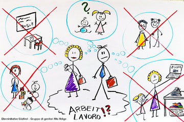 Image of the petition Ohne Kinderbetreuung können wir nicht arbeiten! – Südtirolerinnen und Südtiroler fordern Maßnahmen