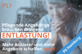 Bild der Petition: P6 Pflegende Angehörige fordern Verbesserung der Entlastungs-Verordnung für Hamburg!