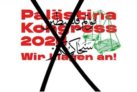 Kuva vetoomuksesta:"Palästina Kongress" verbieten!