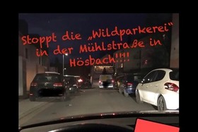 Foto e peticionit:Parkflächenmarkierung Mühlstrasse in 63768 Hösbach