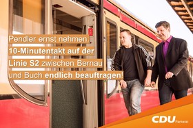 Bild der Petition: Pendler ernst nehmen. 10-Minuten-Takt auf der Linie S2 zwischen Bernau und Buch endlich beauftragen!