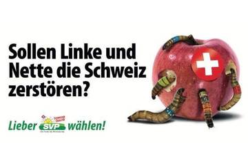 Image de la pétition Per sofort: Stopp mit dem SVP Apfel Plakat