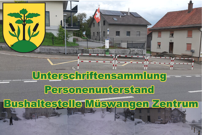 Bild av namninsamlingen Personenunterstand Bushaltestelle Müswangen