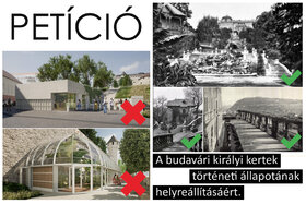 Foto della petizione:Petíció a budavári királyi kertek hű rekonstrukciójáért