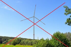 Foto van de petitie:Petitie tegen grote windturbine (leestjesmolen) in Damme.