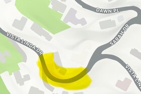 Image of the petition: Petition For No-Parking Zone On Vista Linda Drive Along Dangerous Blind Curve!