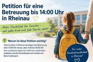 Bild der Petition Petition für eine bedarfsgerechte Schulkindbetreuung in Rheinau-Freistett