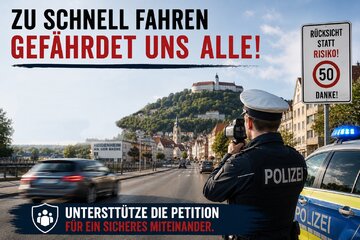 Bild der Petition Petition für mehr Verkehrskontrollen auf der Clichystraße und Wilhelmstraße