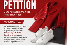 Afbeelding van de petitie: Petition für moderne und gesunde Dienstschuhe bei Austrian Airlines