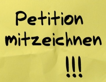 Slika peticije:Petition gegen die Anerkennung der Musik- und Instrumentalstunden im Bereich der Pflichtquote