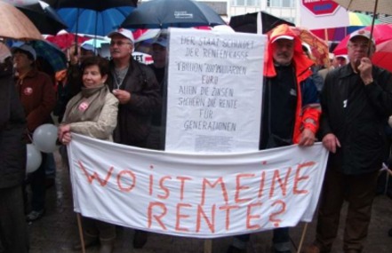 Photo de la pétition :Petition wegen Enteignung von Rentenbeiträgen