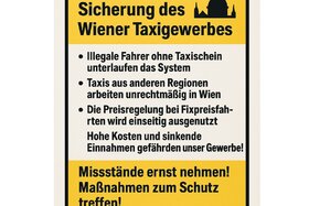 Image of the petition: Viyana Taksi Sektörünü Korumak İçin Dilekçe