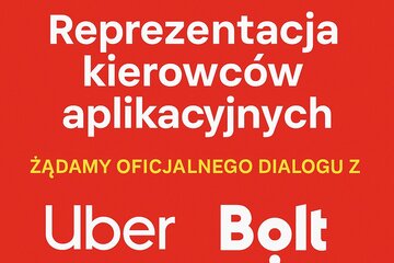 Image of the petition Petycja dotycząca poprawy warunków pracy kierowców aplikacyjnych Uber, Bolt, FreeNow