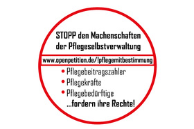 Малюнок петиції:Selbstverwaltung der Pflege - Mitwirkungsrecht für Bürgerinnen und Bürger!