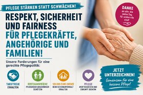 Bild der Petition: Pflege stärken statt schwächen: Tariftreue erhalten, Angehörige schützen, Familien entlasten