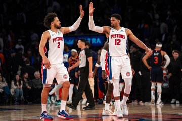 Imagen de la petición Pistons Snap NBA-Record, Beating Knicks 100-94