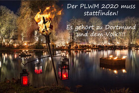 Kuva vetoomuksesta:PLWM Dortmund soll stattfinden!