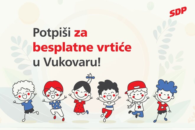 Image of the petition Potpiši peticiju za besplatne vrtiće u Vukovaru!