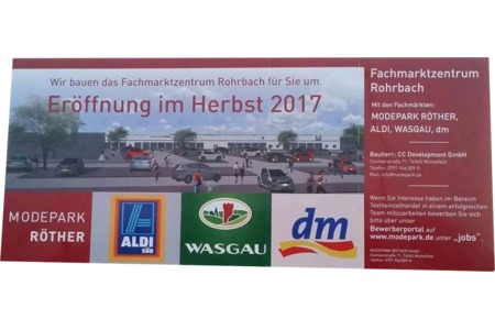 Pilt petitsioonist:PRO - für das Fachmarkt-Zentrum Rohrbach