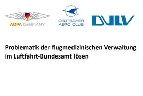 Bild der Petition: Problematik der flugmedizinischen Verwaltung im Luftfahrt-Bundesamt lösen