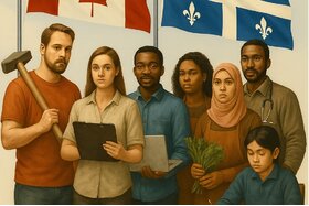 Foto van de petitie:Promesse rompue avec les bâtisseurs du Québec : Non à l'iniquité!