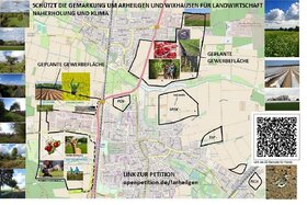 Slika peticije:Schützt Wald und Gemarkung um Arheilgen und Wixhausen für Landwirtschaft, Naherholung und Klima.