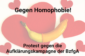 Kép a petícióról:Protest gegen die Aufklärungskampagne "Liebesleben - Es ist deins - Schütze es" der BzfgA