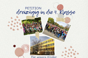 Foto da petição:Protest gegen die Zusammenlegung der 3. Klassen der Elsterlandgrundschule in Herzberg/Elster