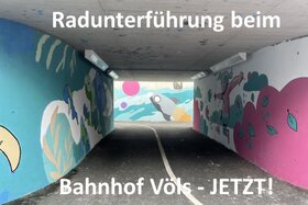 Bild der Petition: Radunterführung beim Bahnhof Völs JETZT!