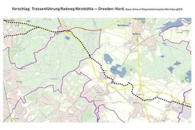 Obrázek petice:Radweg von Dresden nach Weinböhla parallel zur S81 und S80