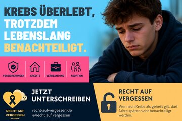 Image of the petition Recht auf Vergessenwerden für Krebsüberlebende jetzt!