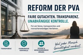 Bild der Petition: Reform der PVA – Für faire Begutachtungen, Transparenz und unabhängige Kontrolle