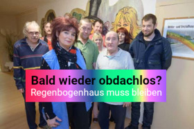 Kép a petícióról:Regenbogenhaus Muss Bleiben