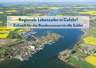 Slika peticije:Regionale Lebensader in Gefahr! - Zukunft für die Bundeswasserstraße Schlei