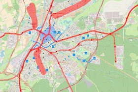 Bild på petitionen:RegioTram Gießen - jetzt planen statt weiter an Straßen bauen!