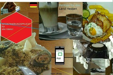 Bild der Petition Registrierungspflicht außer Kraft setzen ! Freie Gastronomie ohne Datensammelei in Hessen!