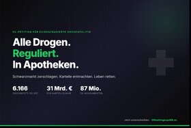 Image of the petition: Regulierter Verkauf aller Drogen in Apotheken statt auf dem Schwarzmarkt