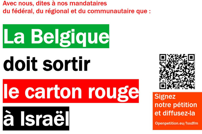 Obrázek petice Réinterpellons nos mandataires à propos de la Palestine