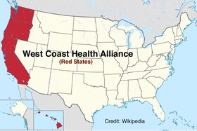 Image of the petition: End the West Coast Health Alliance, “NO MANDATES”