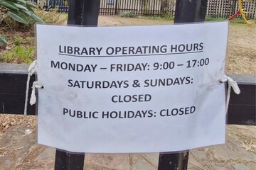 Image of the petition Reopen Johannesburg Libraries On Saturdays