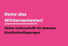 Снимка на петицията:Rette das Wintersemester!
