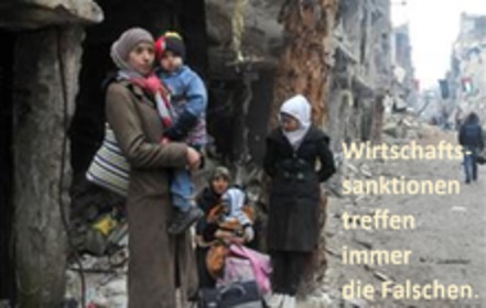 Bild der Petition: Rettet das syrische Volk! Wirtschaftssanktionen sind unzulässige Kollektivstrafen.